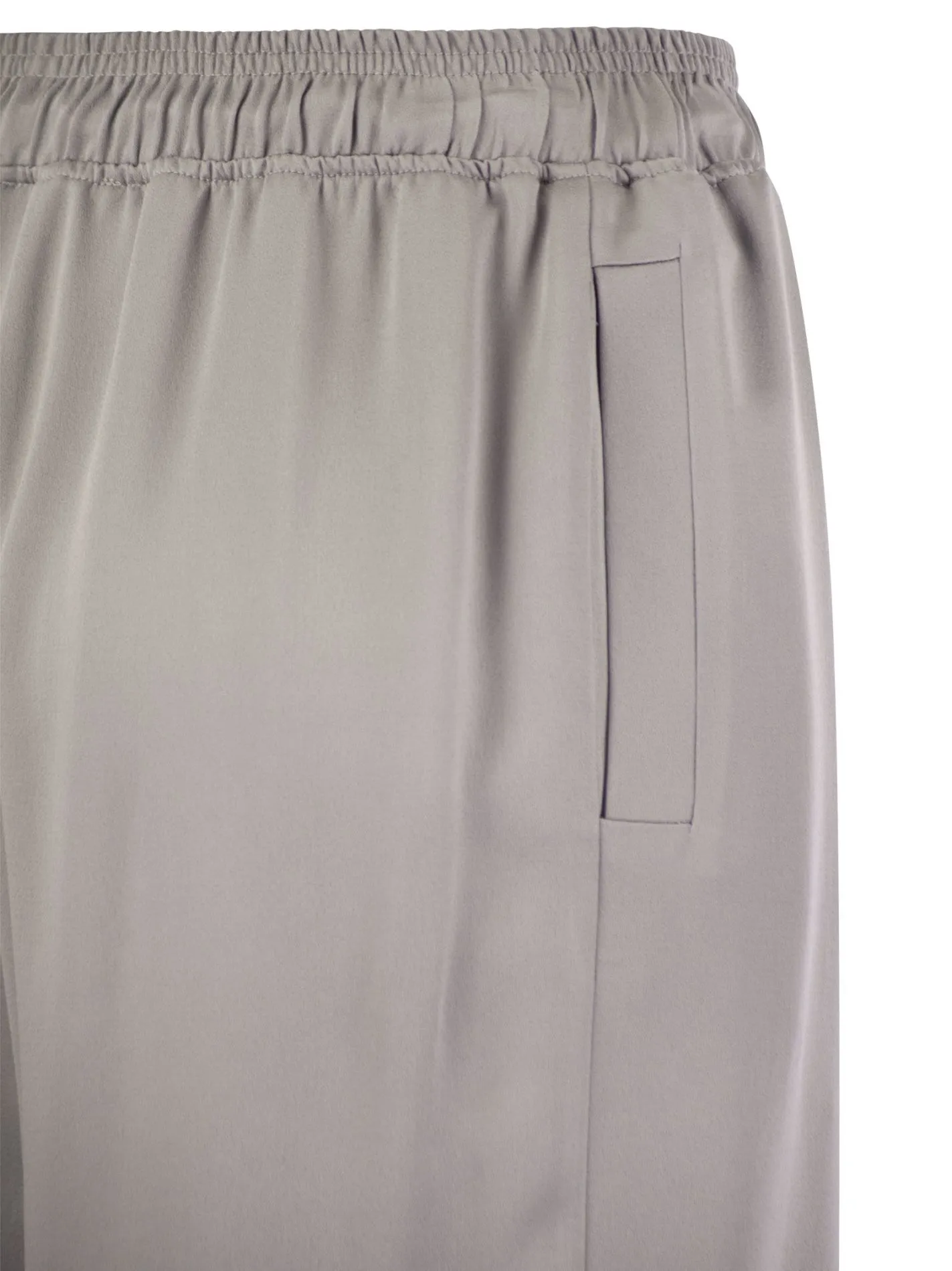 Pantalone jogger in crêpe di raso