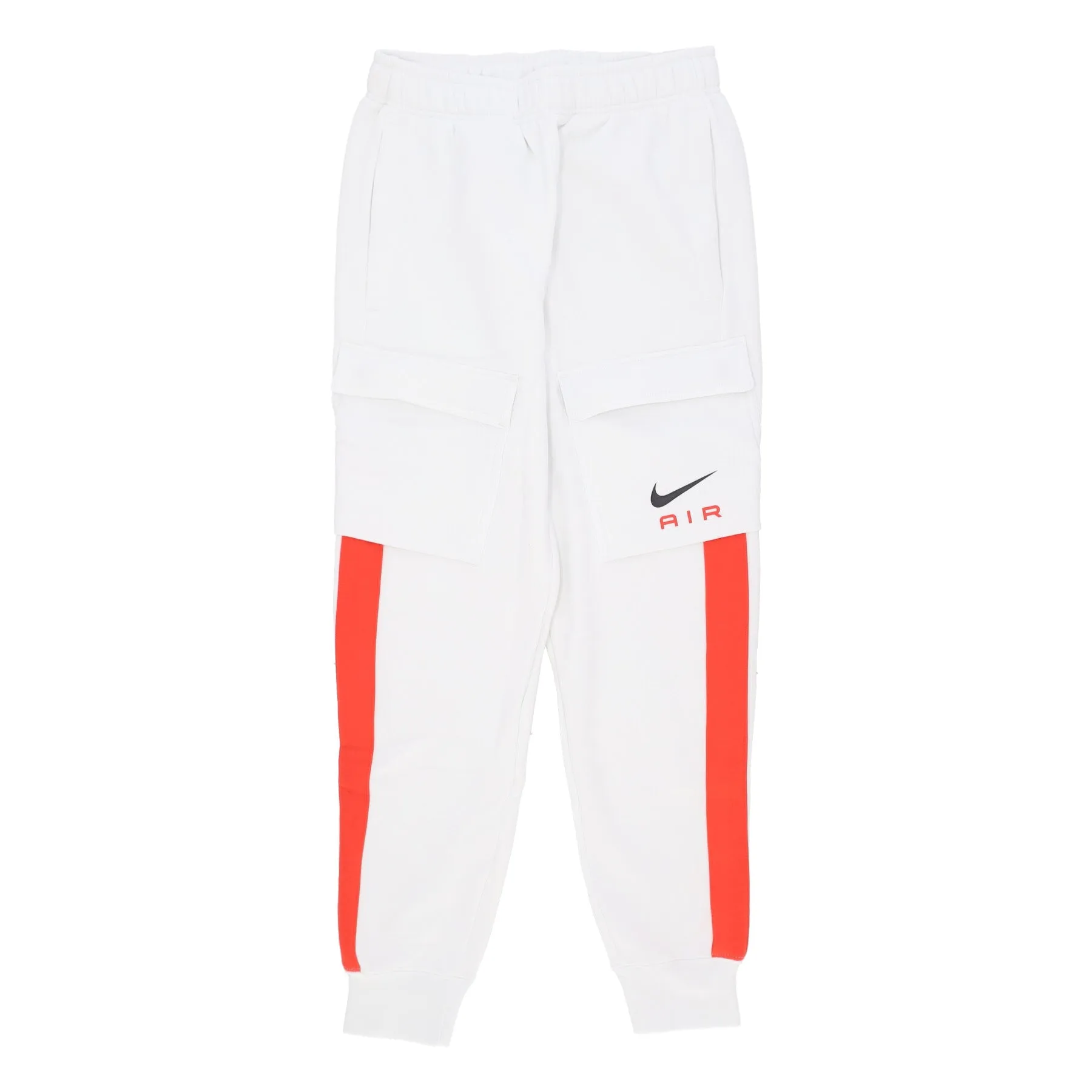 Pantalone Tuta Felpato Uomo Air Cargo Pant Fleece Bb Summit White/lt Crimson