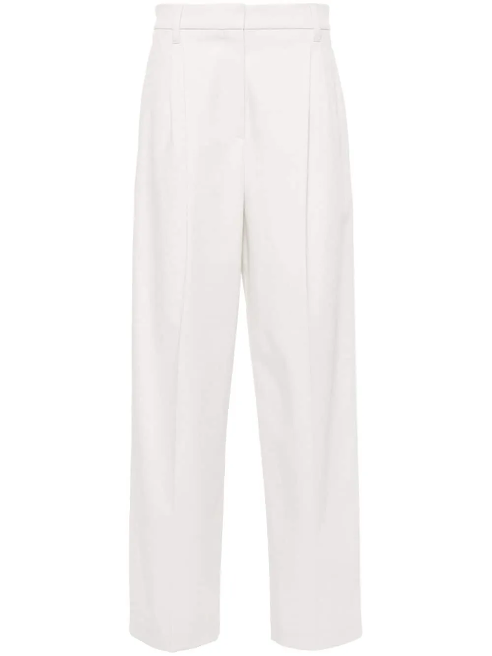 Pantaloni dritti con pieghe