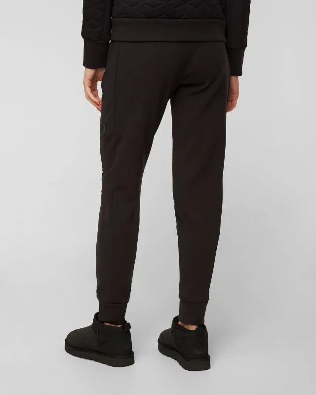 Pantaloni jogger trapuntati neri da donna Sportalm