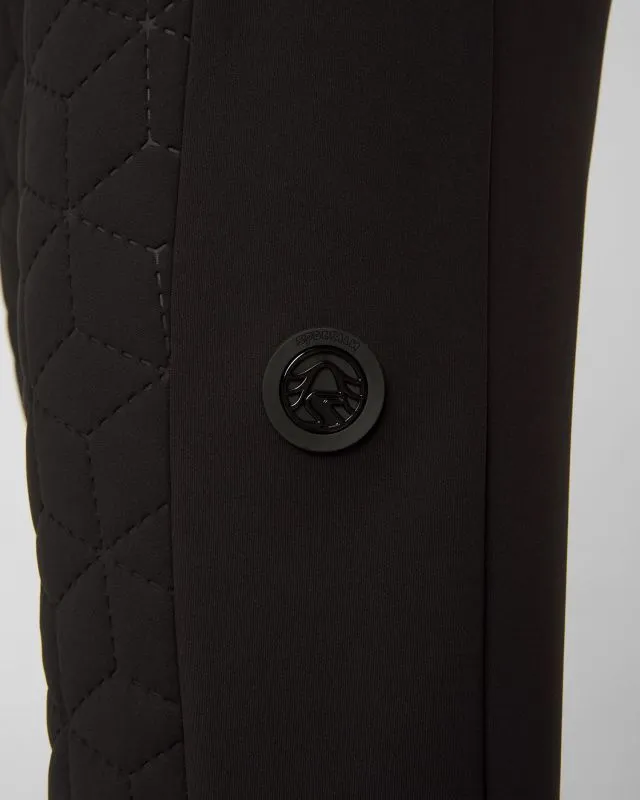 Pantaloni jogger trapuntati neri da donna Sportalm