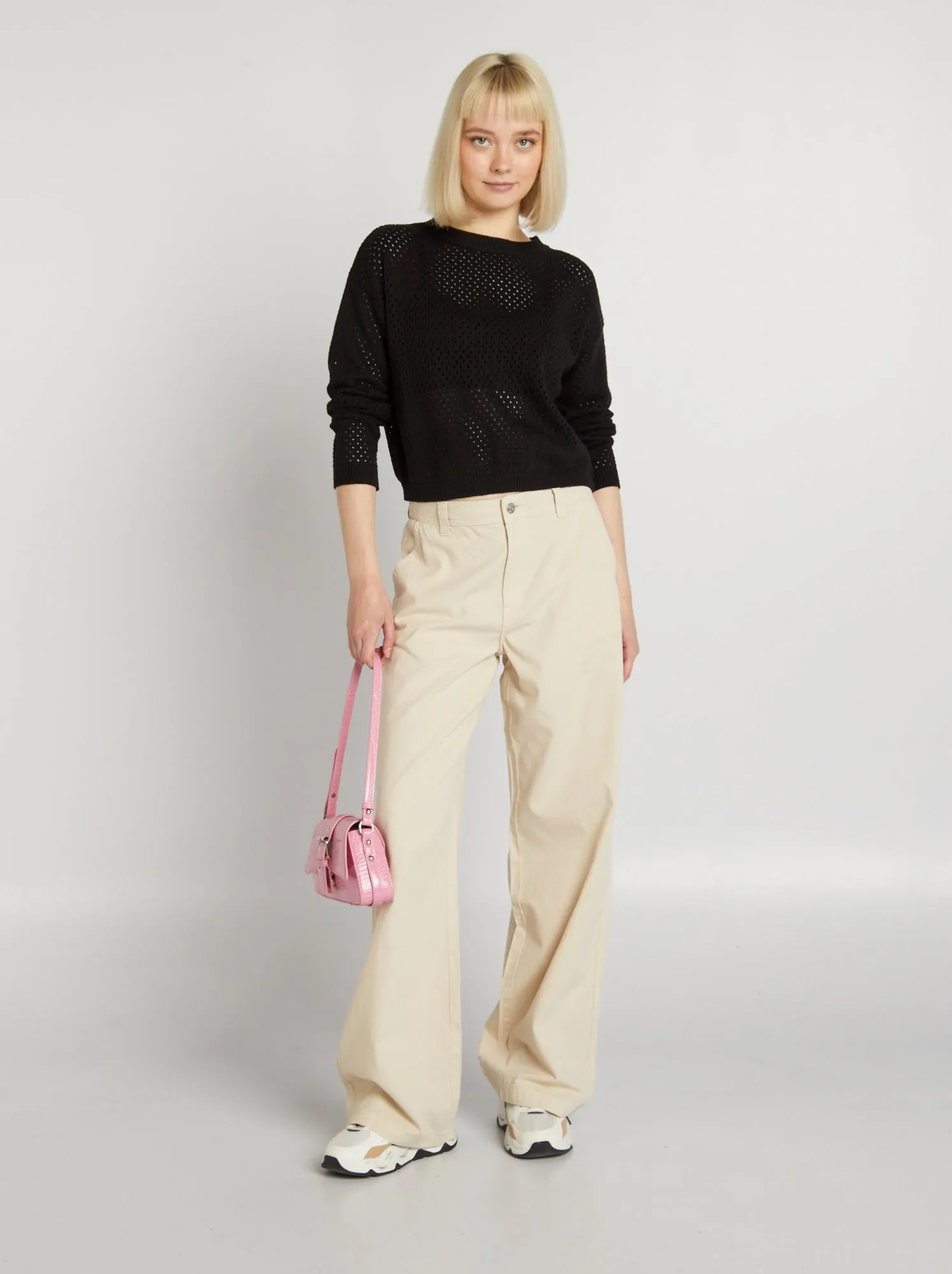 Pantaloni larghi e leggeri - GRIGIO