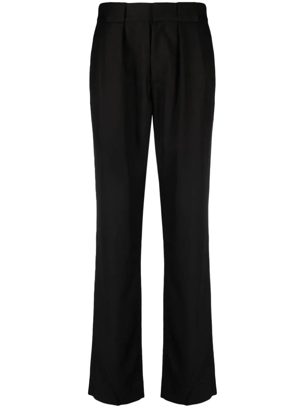 Pantaloni sartoriali con pieghe in nero - donna