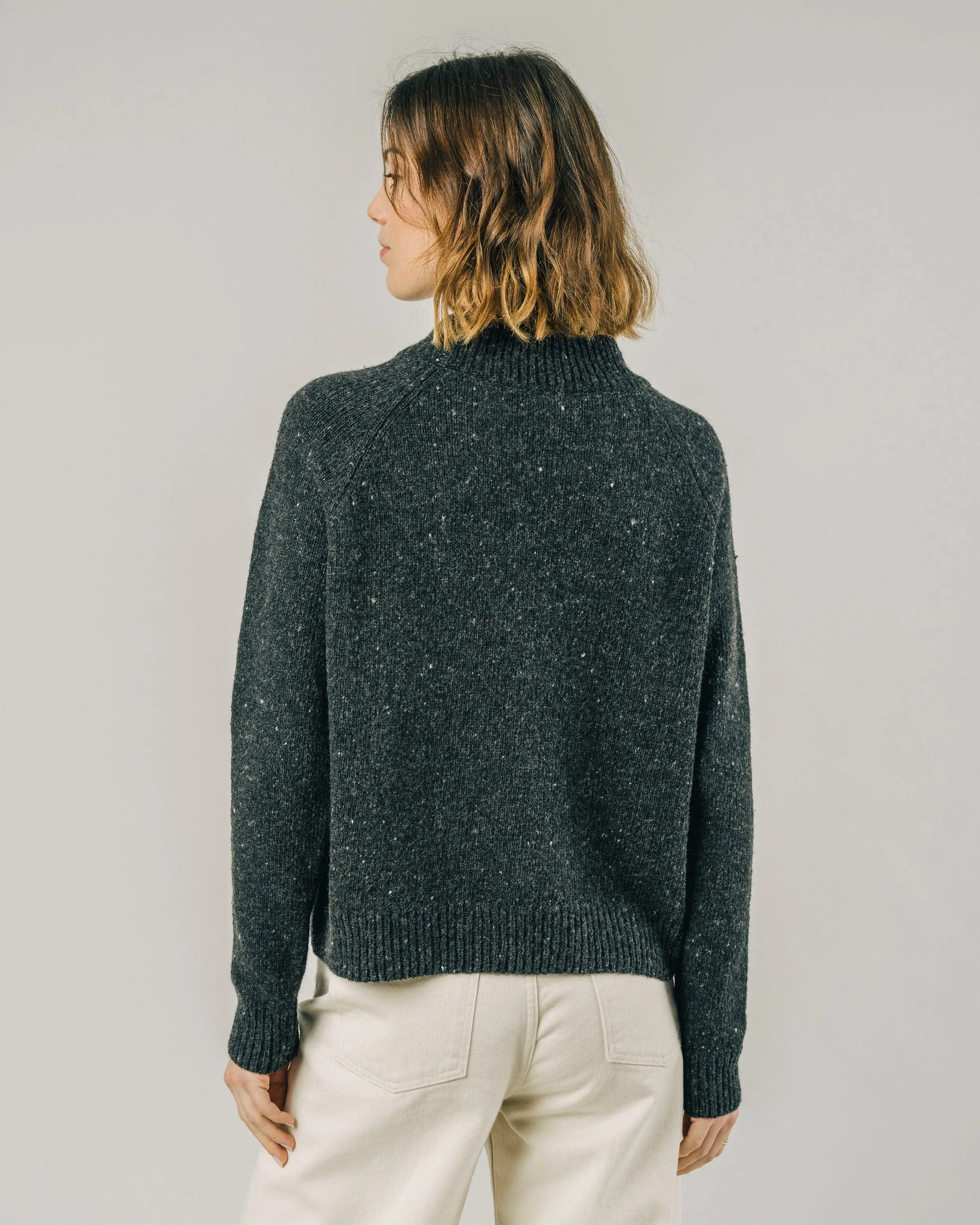 PERKINS CROPPED SWEATER - BLACK