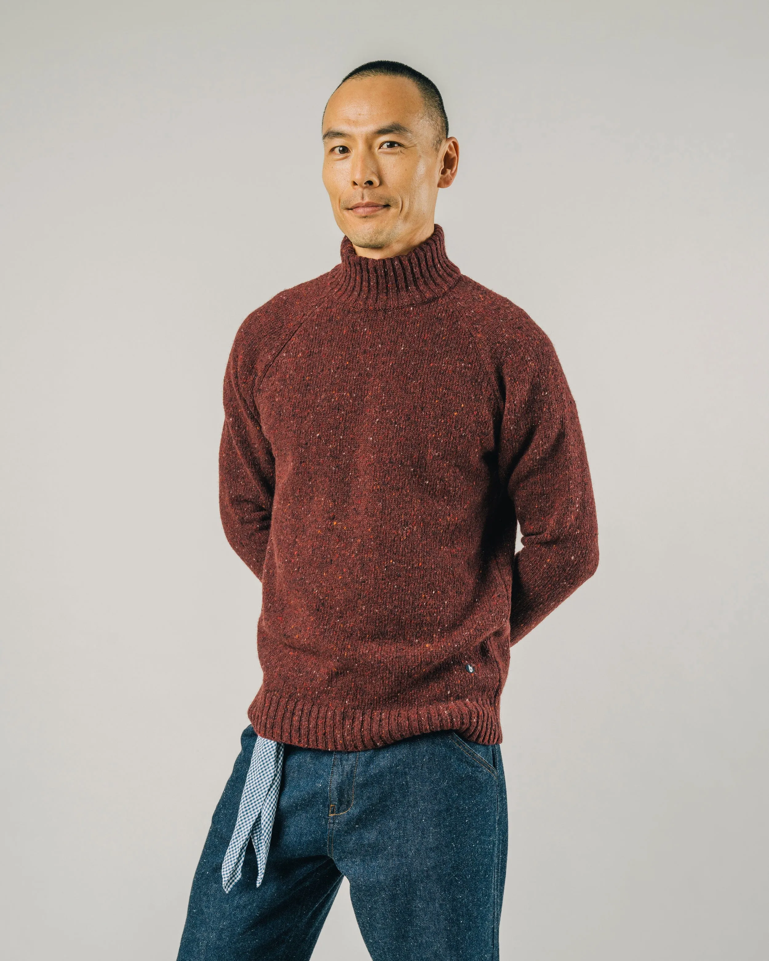 PERKINS SWEATER - BORDEAUX