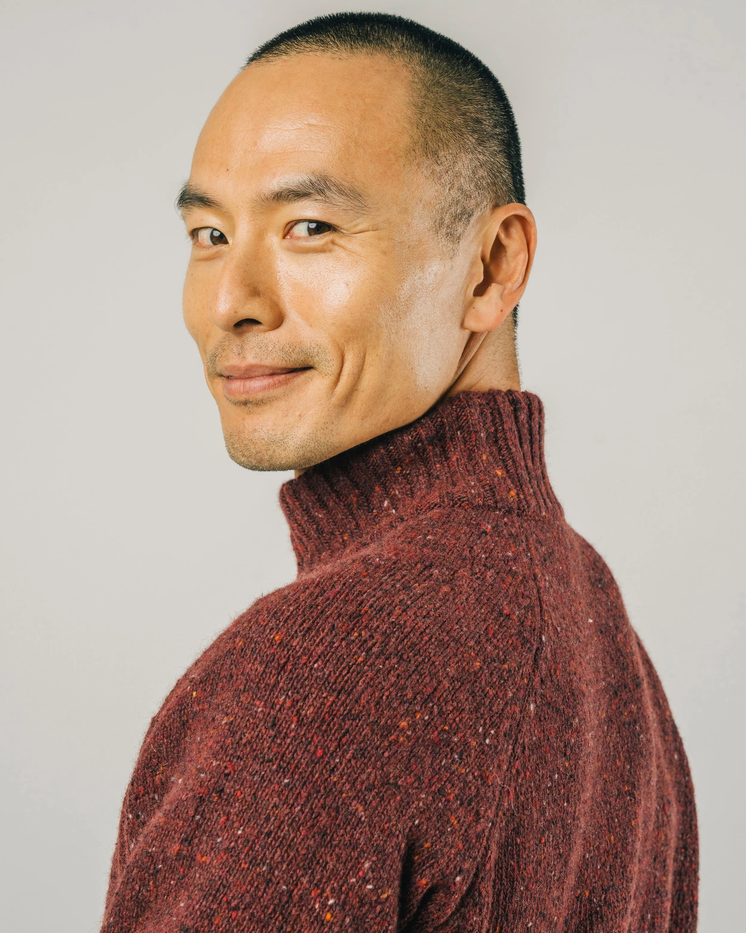 PERKINS SWEATER - BORDEAUX