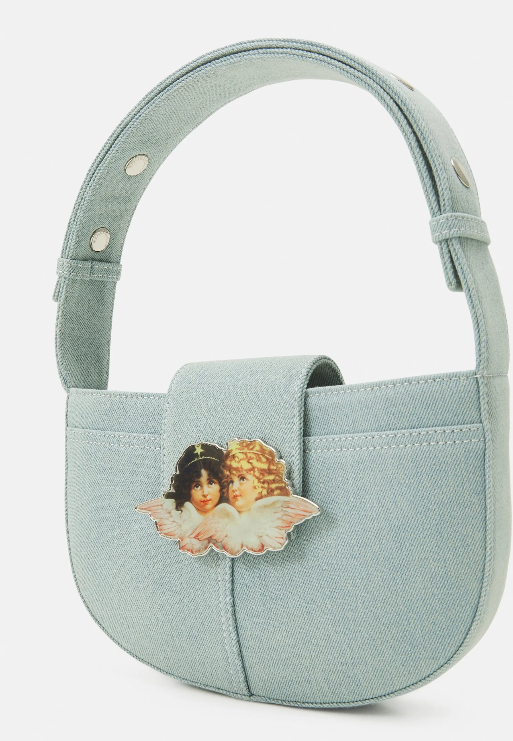 PRINT CLASP BAG - Borsa a mano