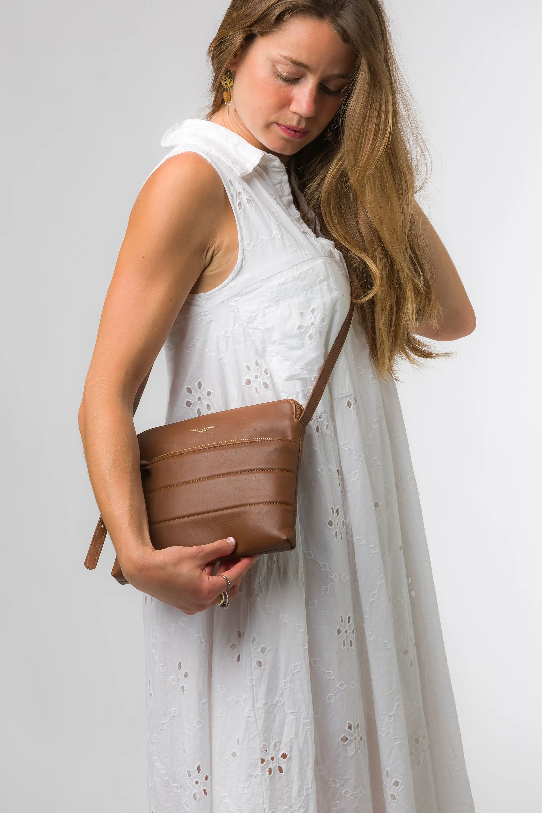 Pure Luxuries London - Finola - Borsa a tracolla in pelle nappa