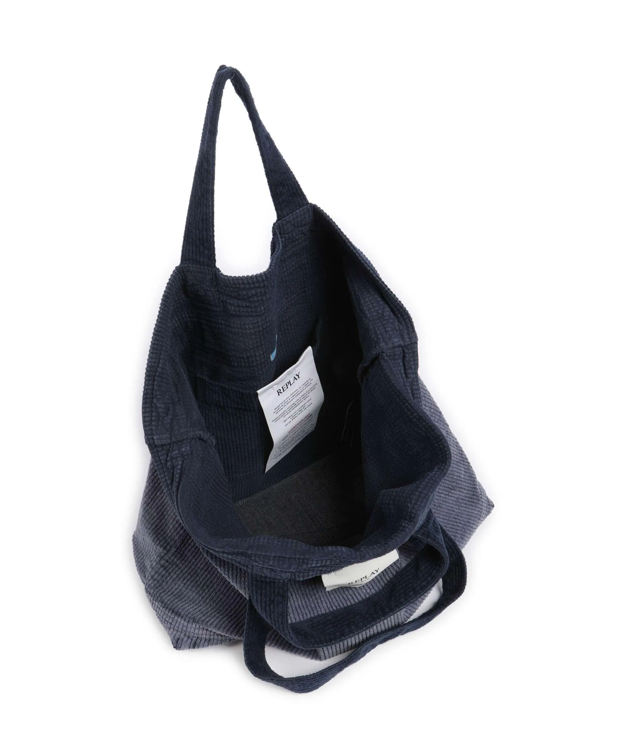  Replay Borsa shopper cotone navy  