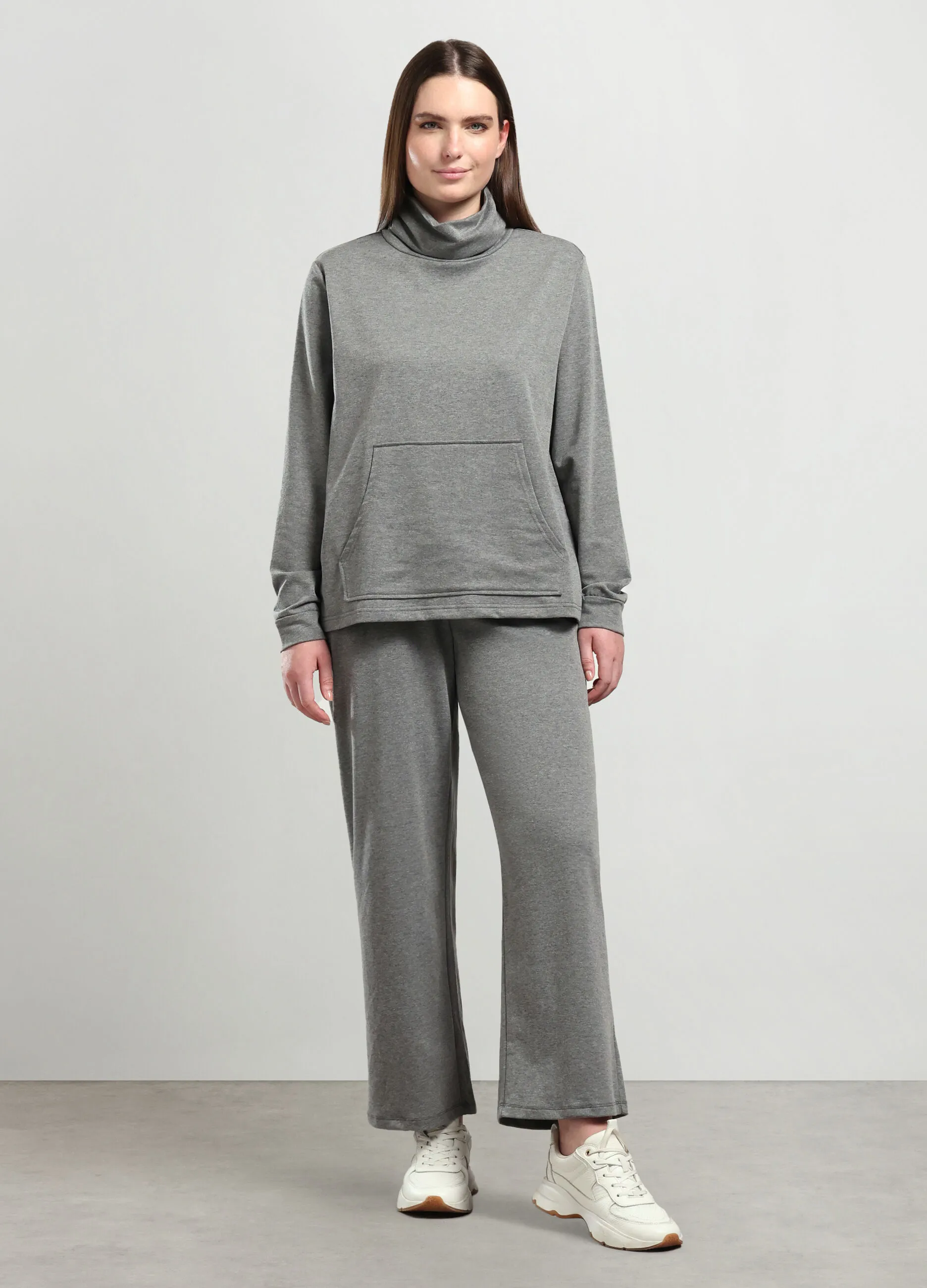 ROSA THEA  Pantaloni misto cotone donna curvy 