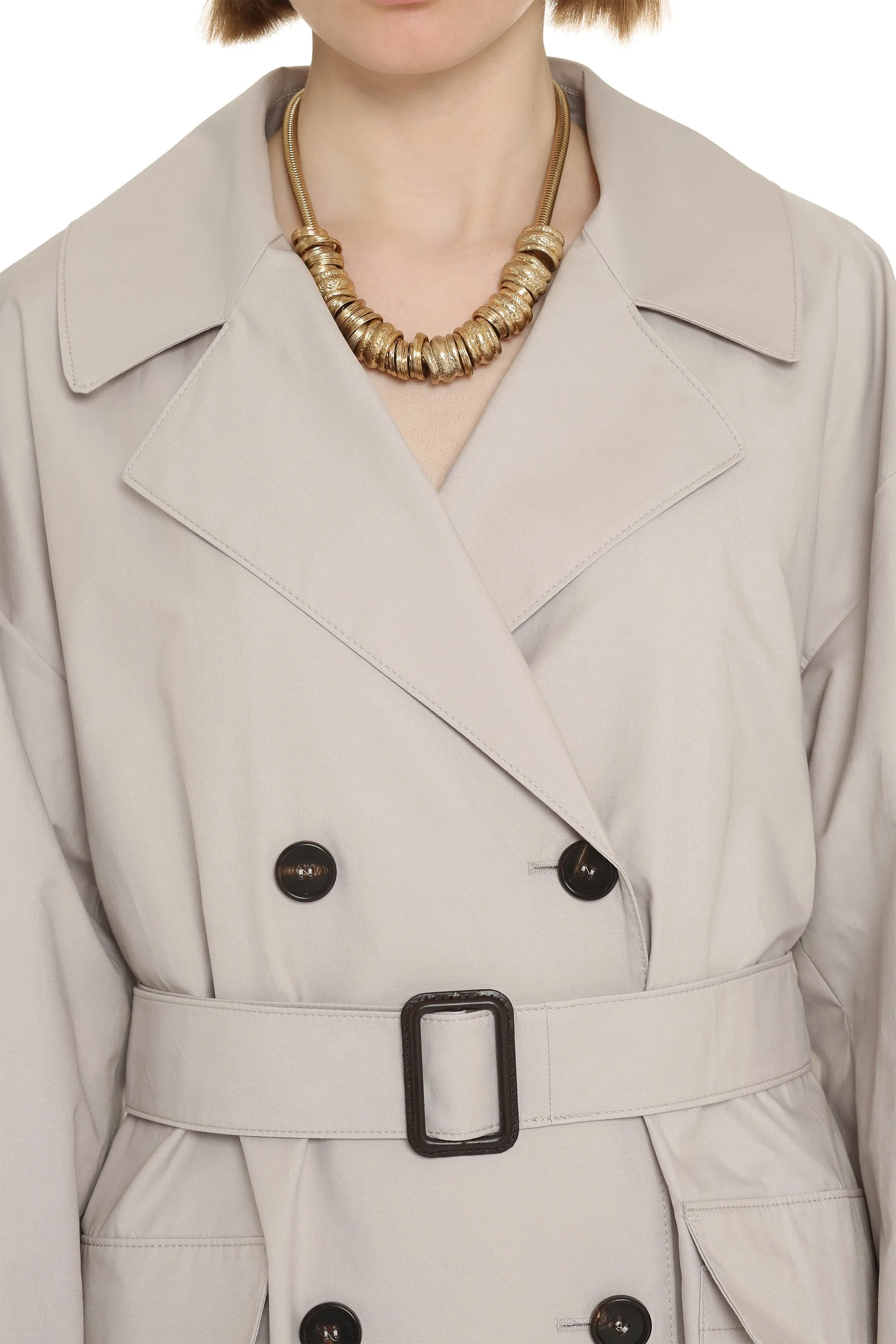 S MAX MARA The Cube - Trench coat Atrench in gabardine