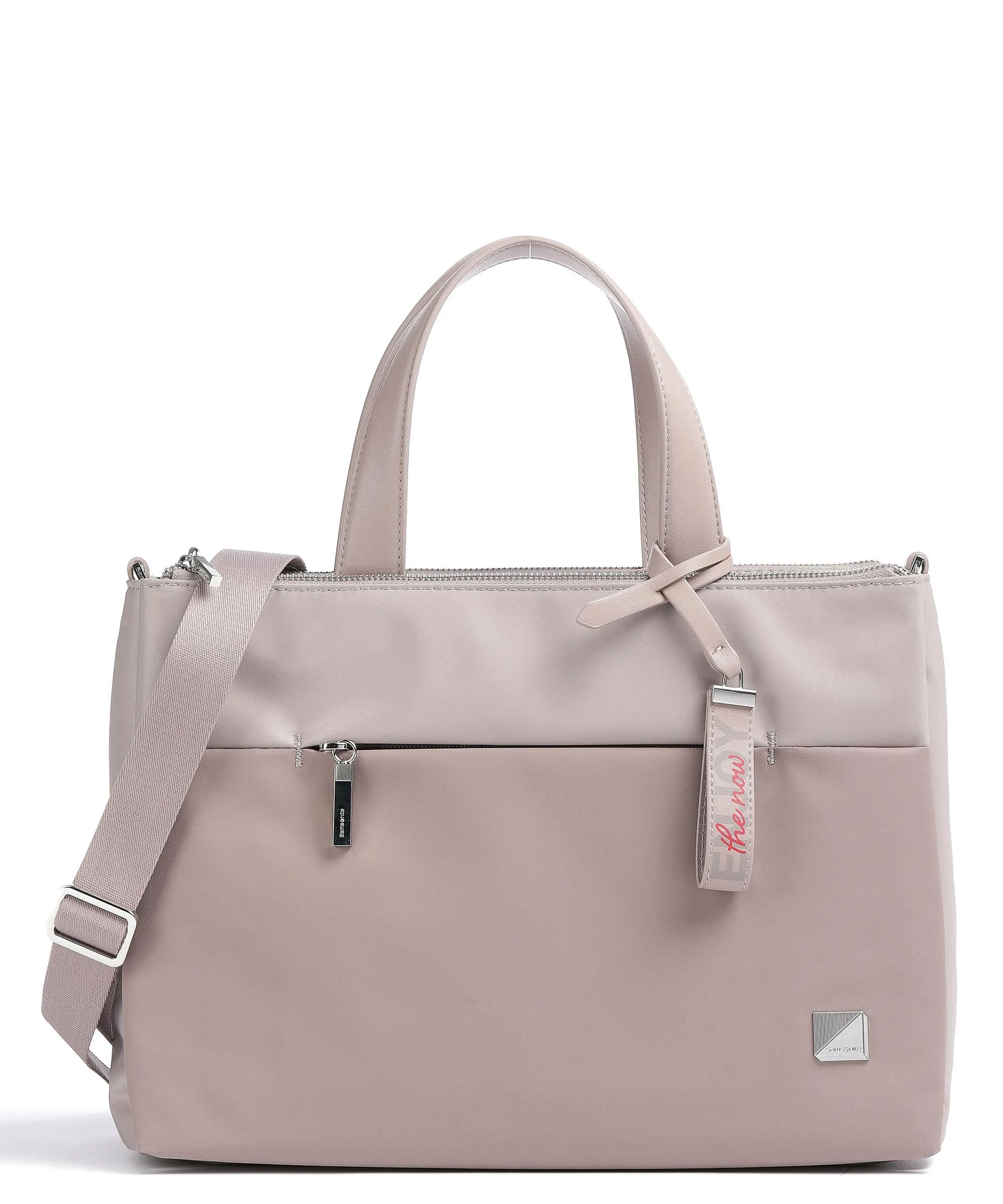  Samsonite Workationist Borsa a mano 13″ poliestere riciclato, pelle sintetica rosa antico  