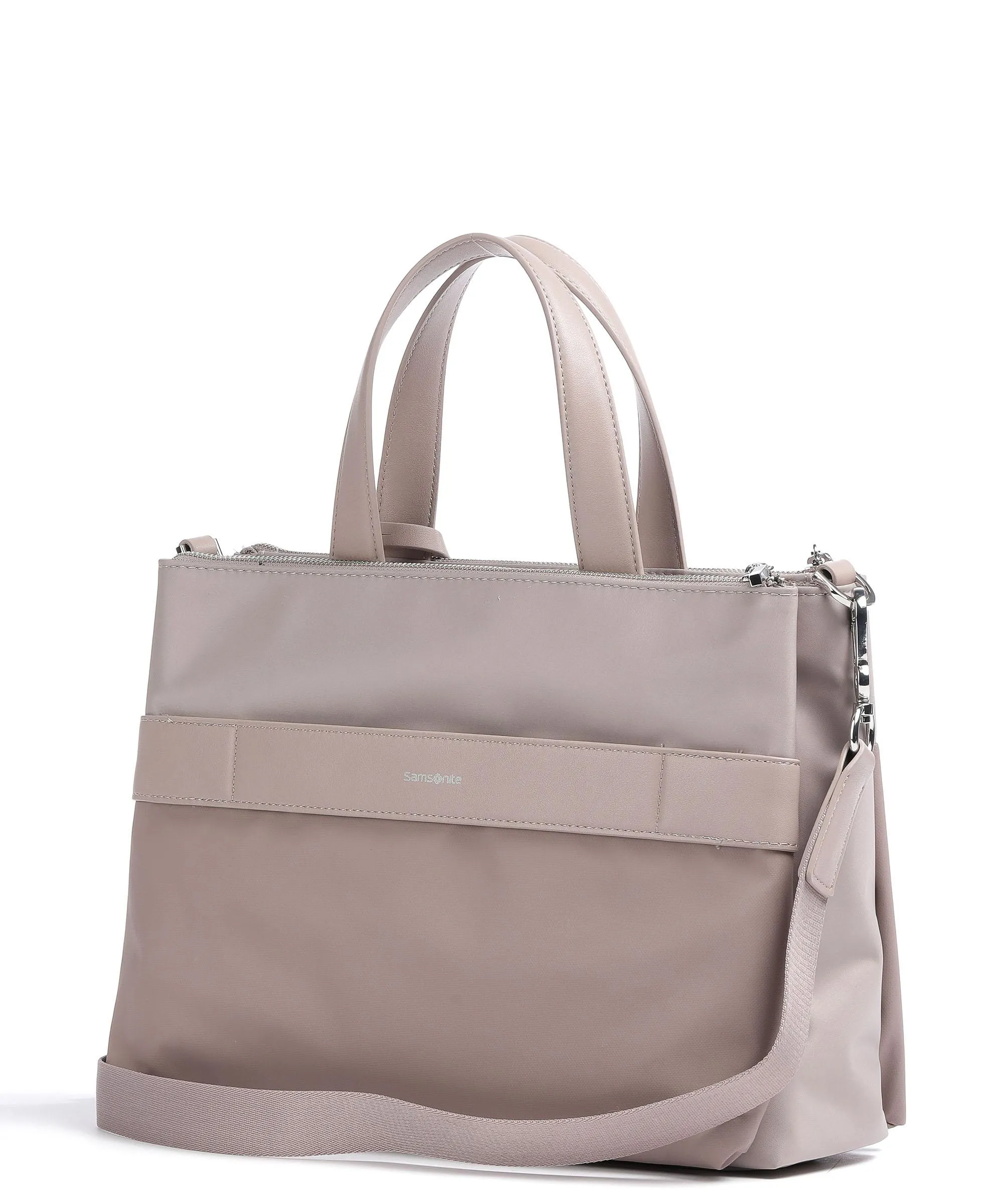  Samsonite Workationist Borsa a mano 13″ poliestere riciclato, pelle sintetica rosa antico  