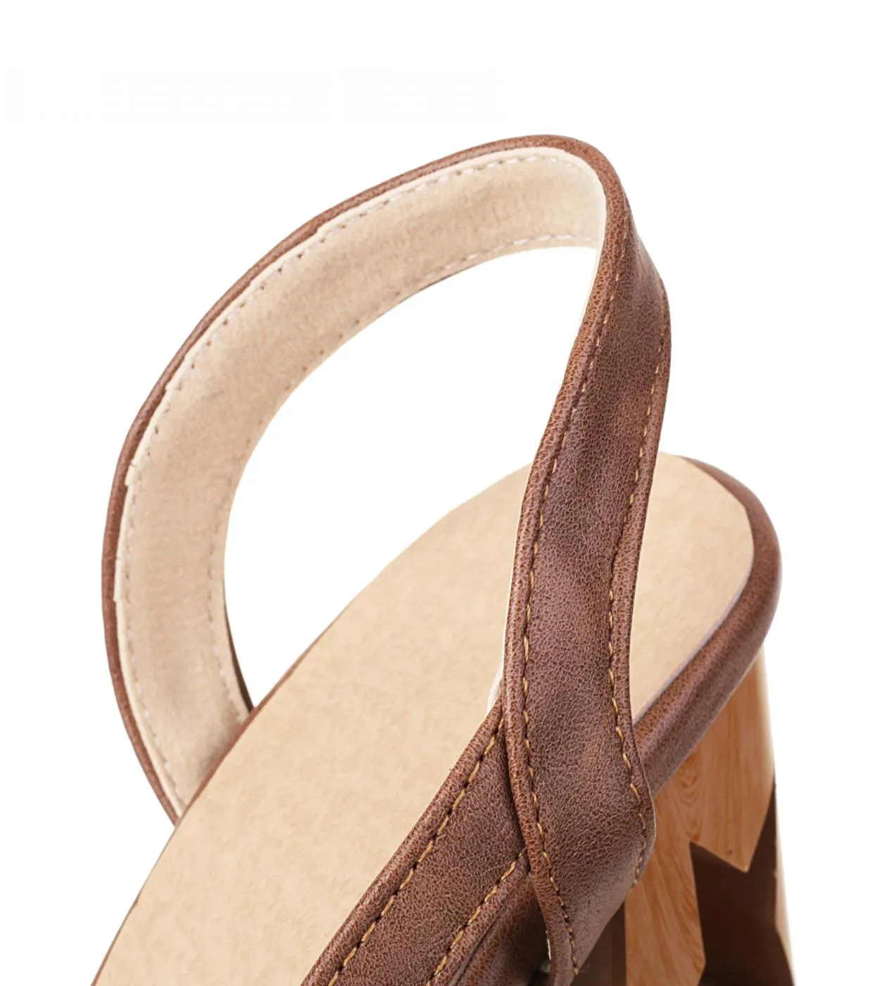 Sandali da donna eleganti Scarpe estive con tacco alto per le donne 2023 Sandali da donna con tacco quadrato in pelle Scarpe da