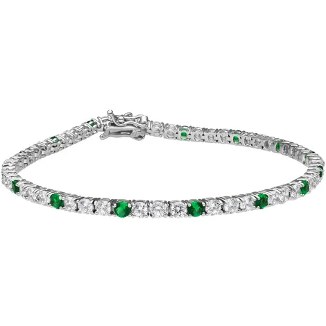 SARNIORO Bracciale tennis uomo in argento 925