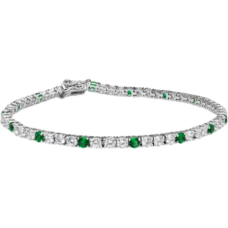 SARNIORO Bracciale tennis uomo in argento 925