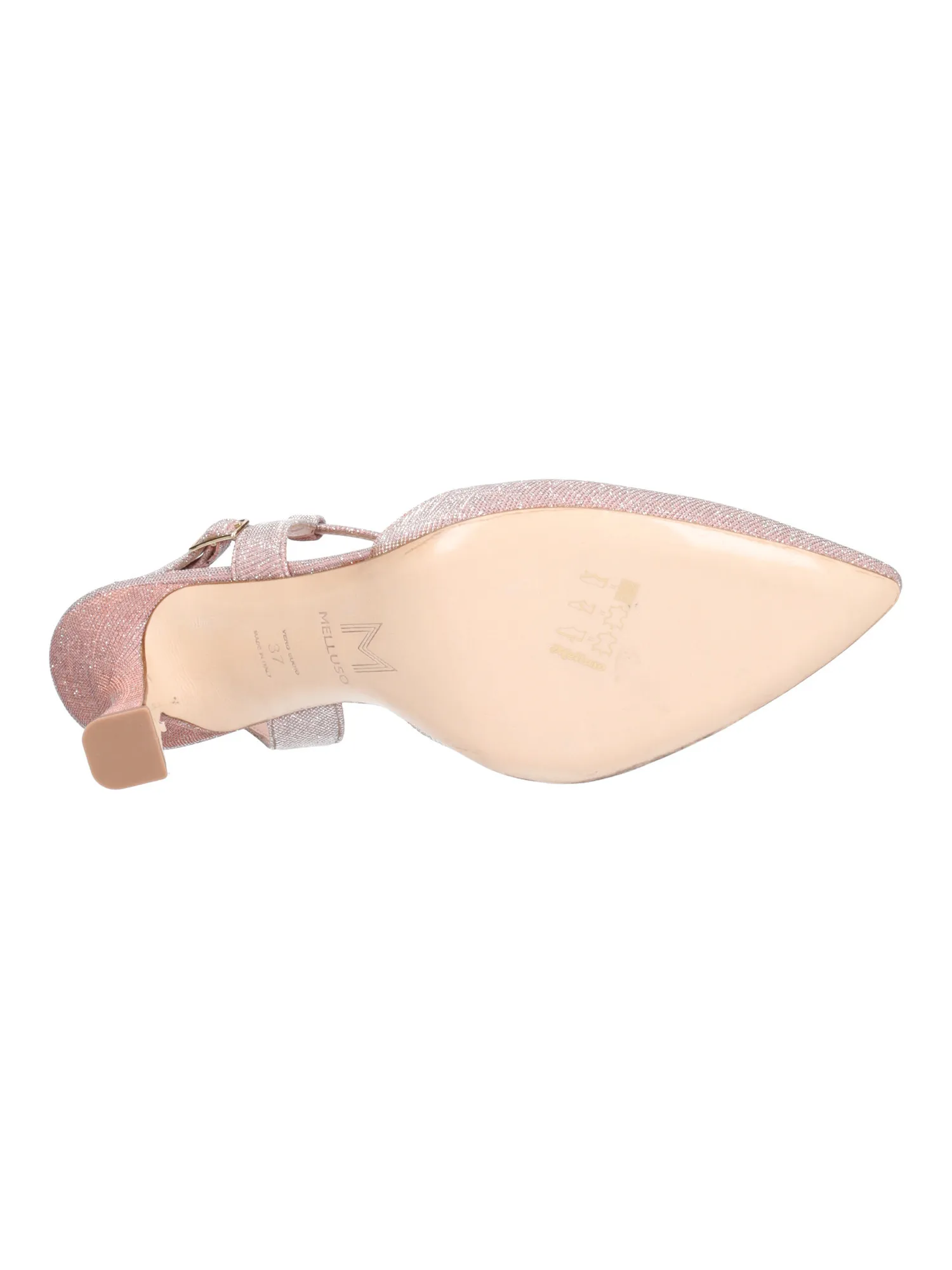 Scarpa elegante con tacco fino Melluso da donna rosa glitter
