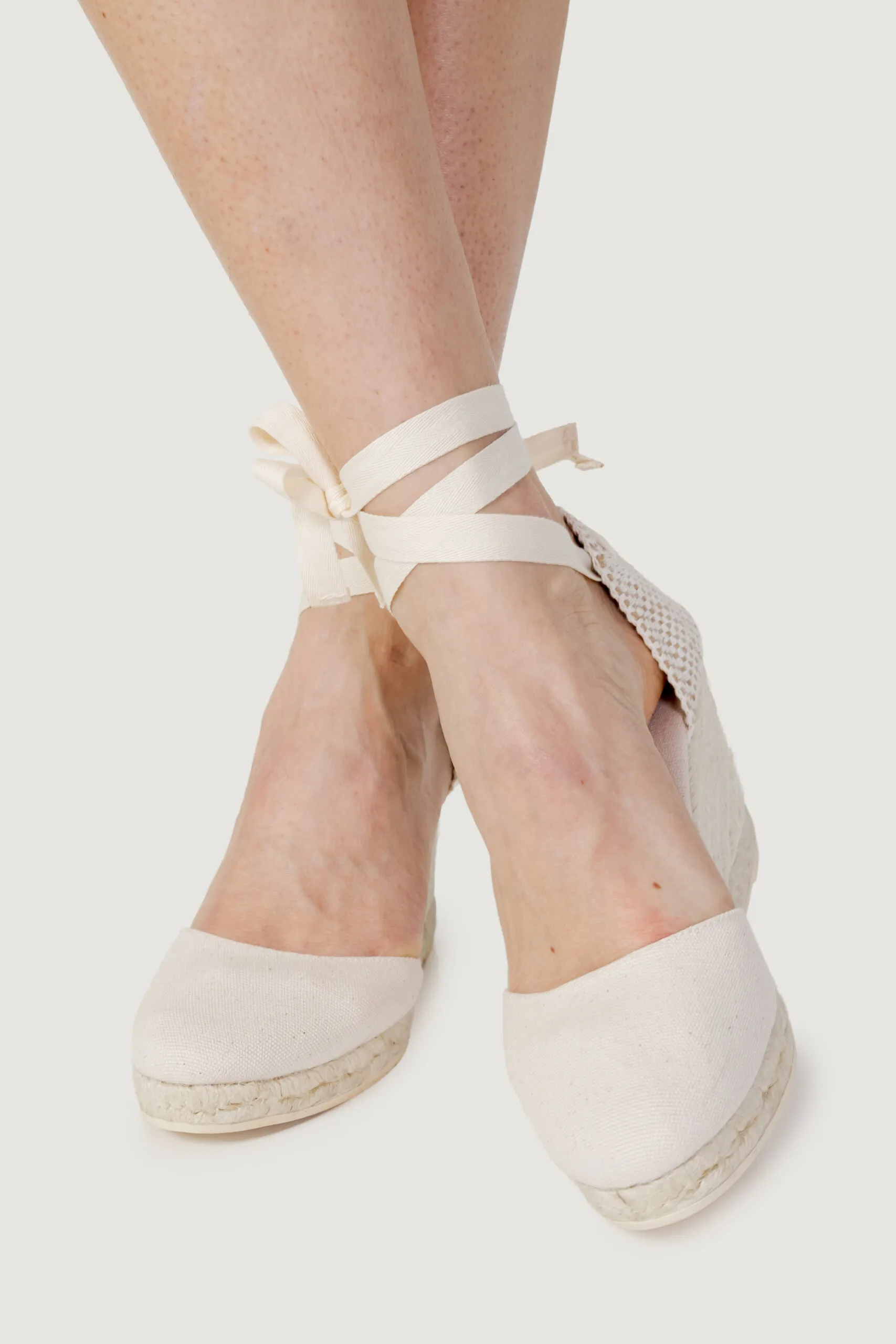 Scarpe con tacco Espadrilles colin color melange espadrilles crudo Panna