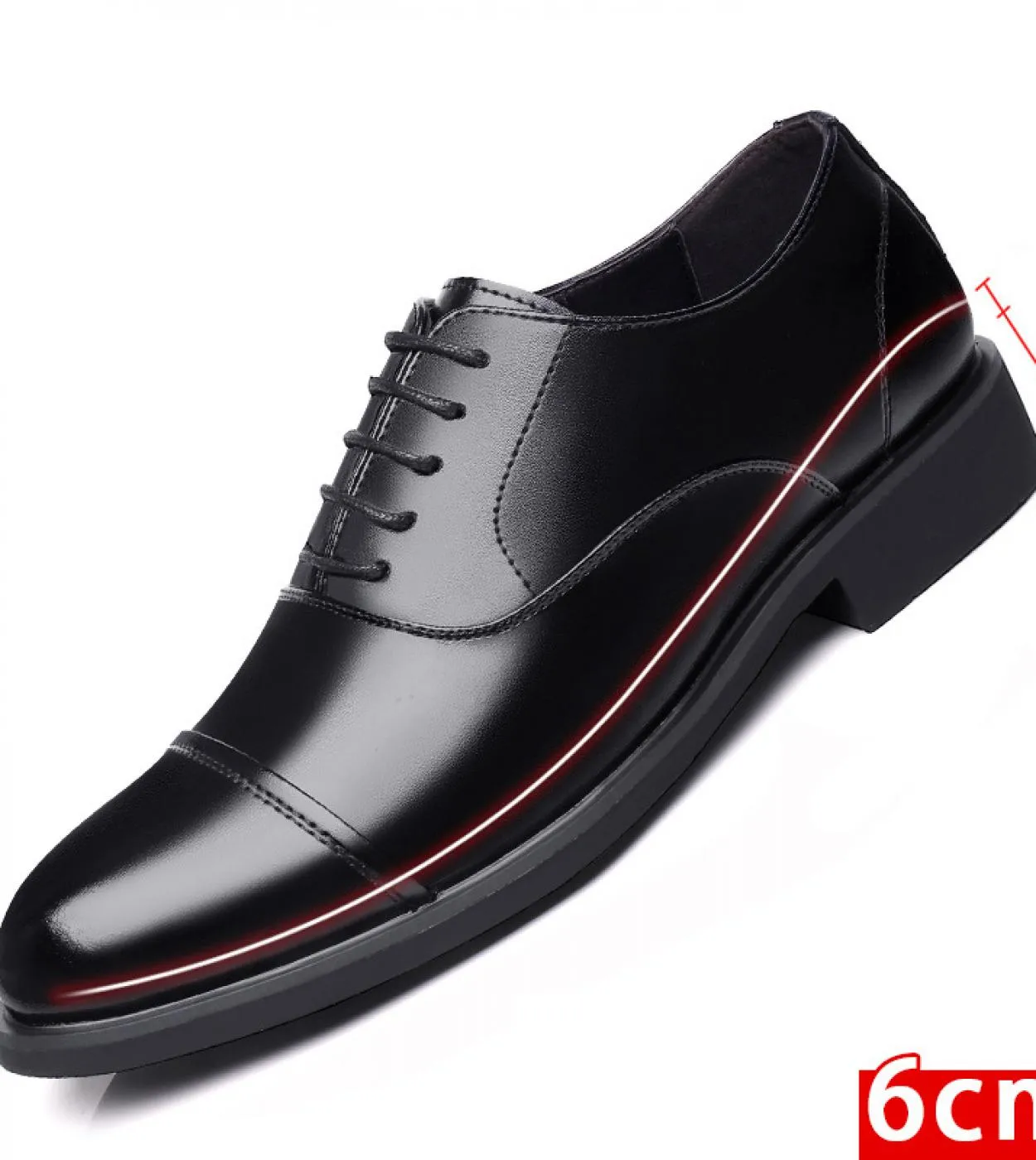 Scarpe da uomo daffari da uomo con tacco invisibile Scarpe da uomo casual da uomo più alte di 6 cm Scarpe eleganti da uomo Oxfo
