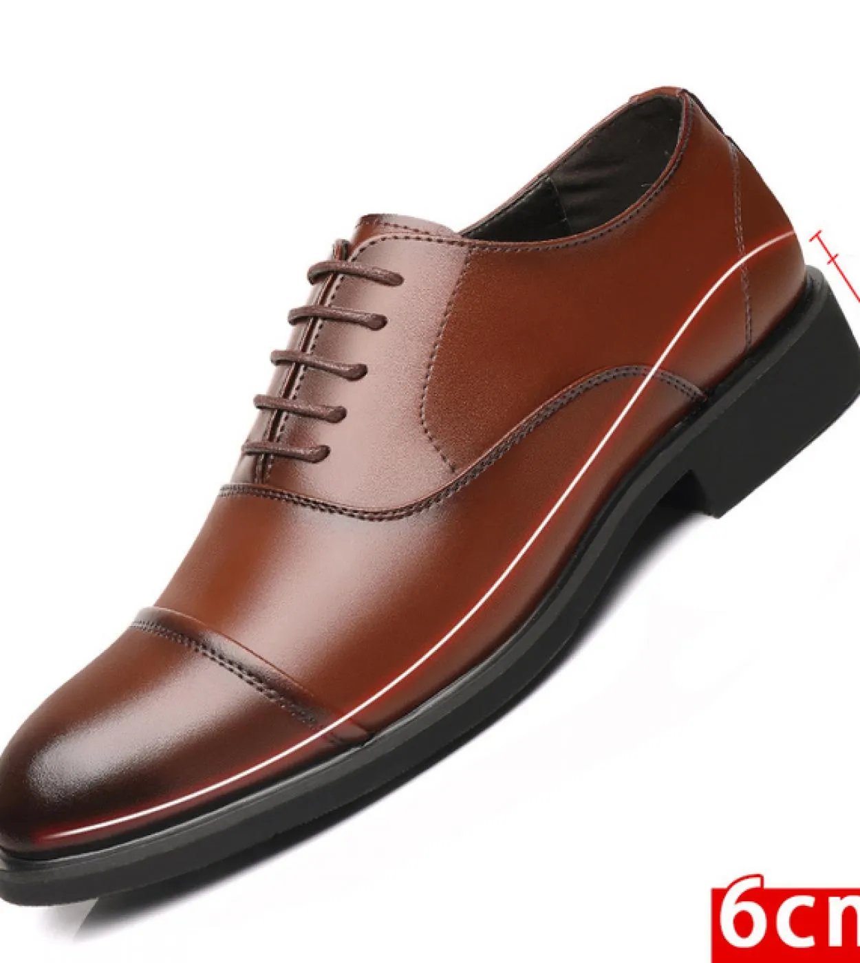 Scarpe da uomo daffari da uomo con tacco invisibile Scarpe da uomo casual da uomo più alte di 6 cm Scarpe eleganti da uomo Oxfo