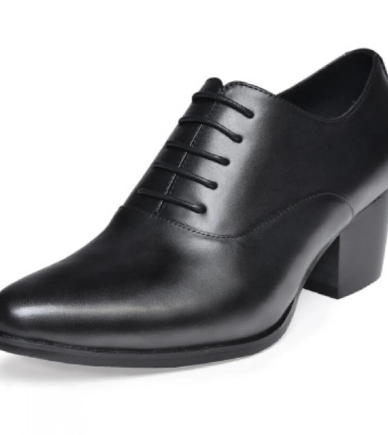 Scarpe eleganti da uomo con tacchi alti 2022 Nuovo stile Vera pelle di mucca Qualità Lusso Casual Marrone Bianco Nero Scarpe da