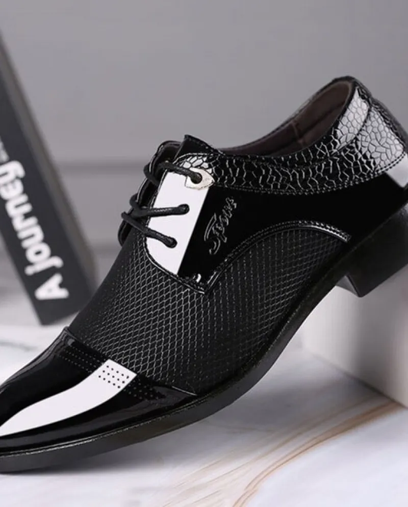 Scarpe eleganti da uomo daffari Scarpe a punta con lacci Scarpe eleganti da sposa casual per feste maschili Chaussure Homme De