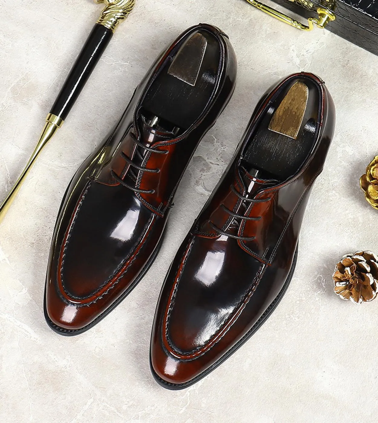 Scarpe eleganti da uomo Scarpe in vera pelle di lusso da uomo in vera pelle Novità