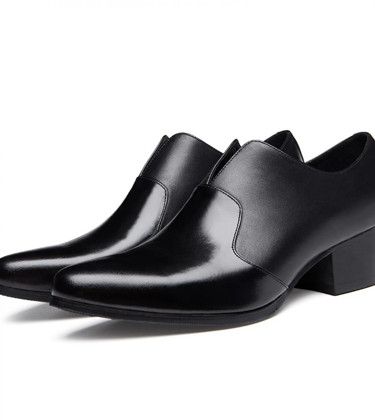 Scarpe eleganti da uomo Scarpe sociali in pelle di lusso da uomo in vera pelle di lusso 5 alte