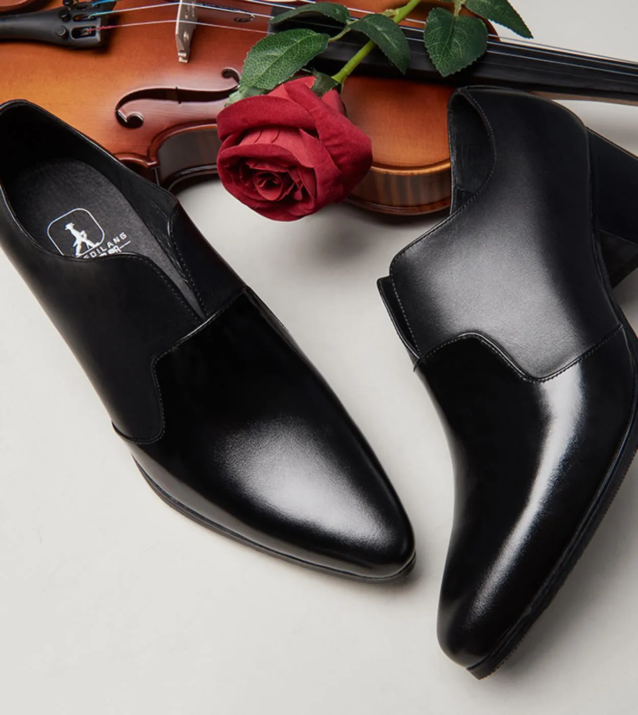Scarpe eleganti da uomo Scarpe sociali in pelle di lusso da uomo in vera pelle di lusso 5 alte