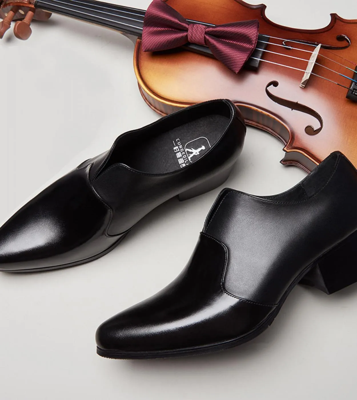 Scarpe eleganti da uomo Scarpe sociali in pelle di lusso da uomo in vera pelle di lusso 5 alte
