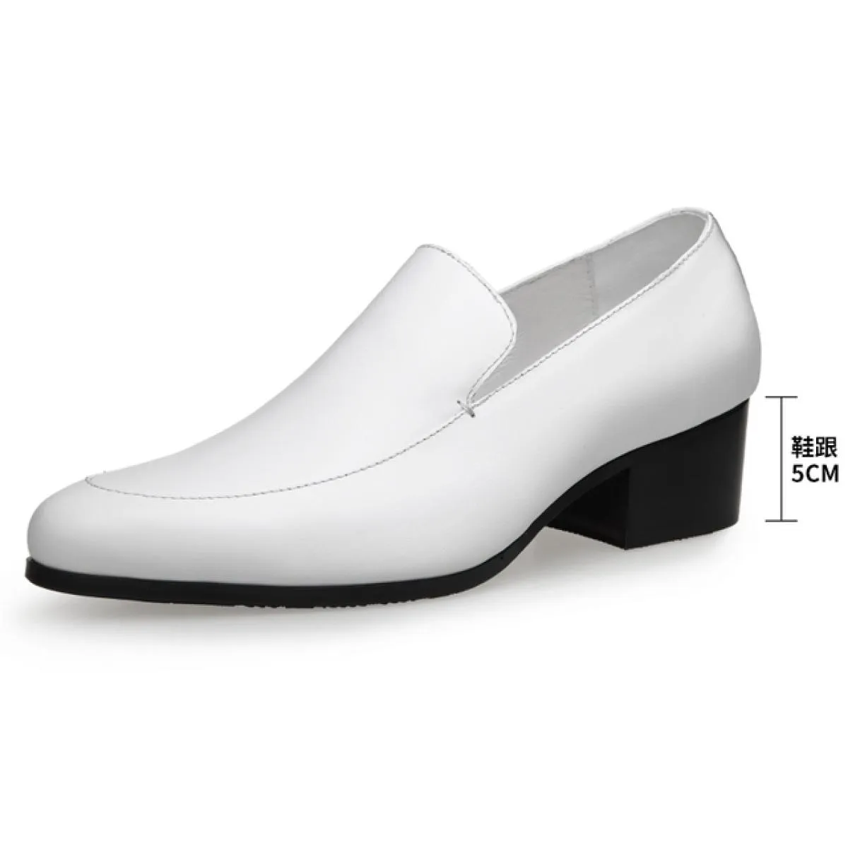 Scarpe eleganti in pelle a punta per uomo in abbigliamento da lavoro di stile britannico Scarpe da uomo con aumento di altezza p