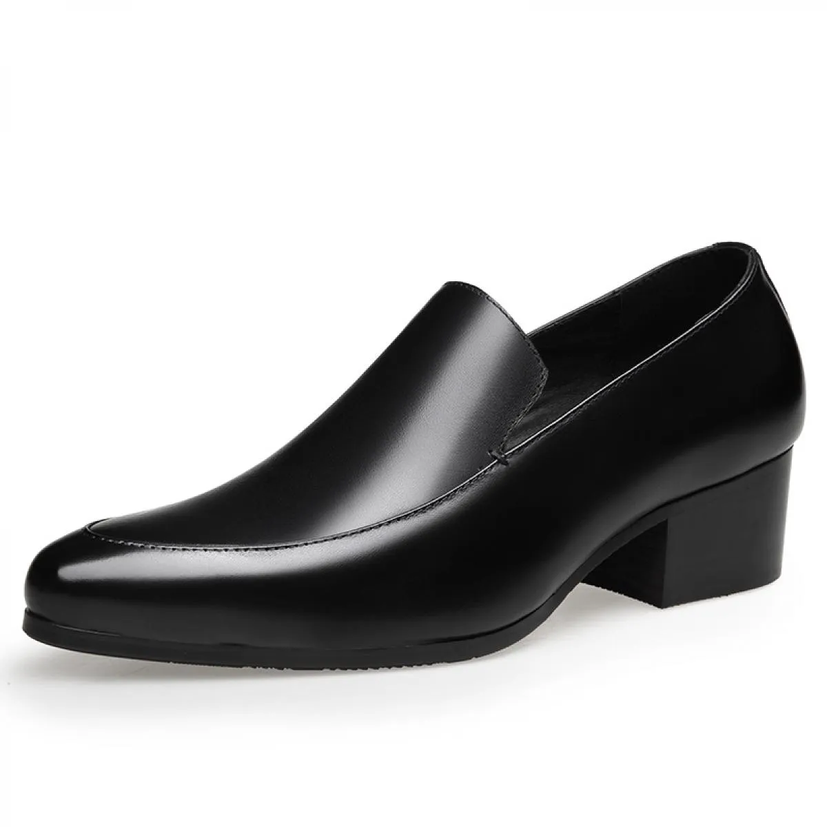Scarpe eleganti in pelle a punta per uomo in abbigliamento da lavoro di stile britannico Scarpe da uomo con aumento di altezza p
