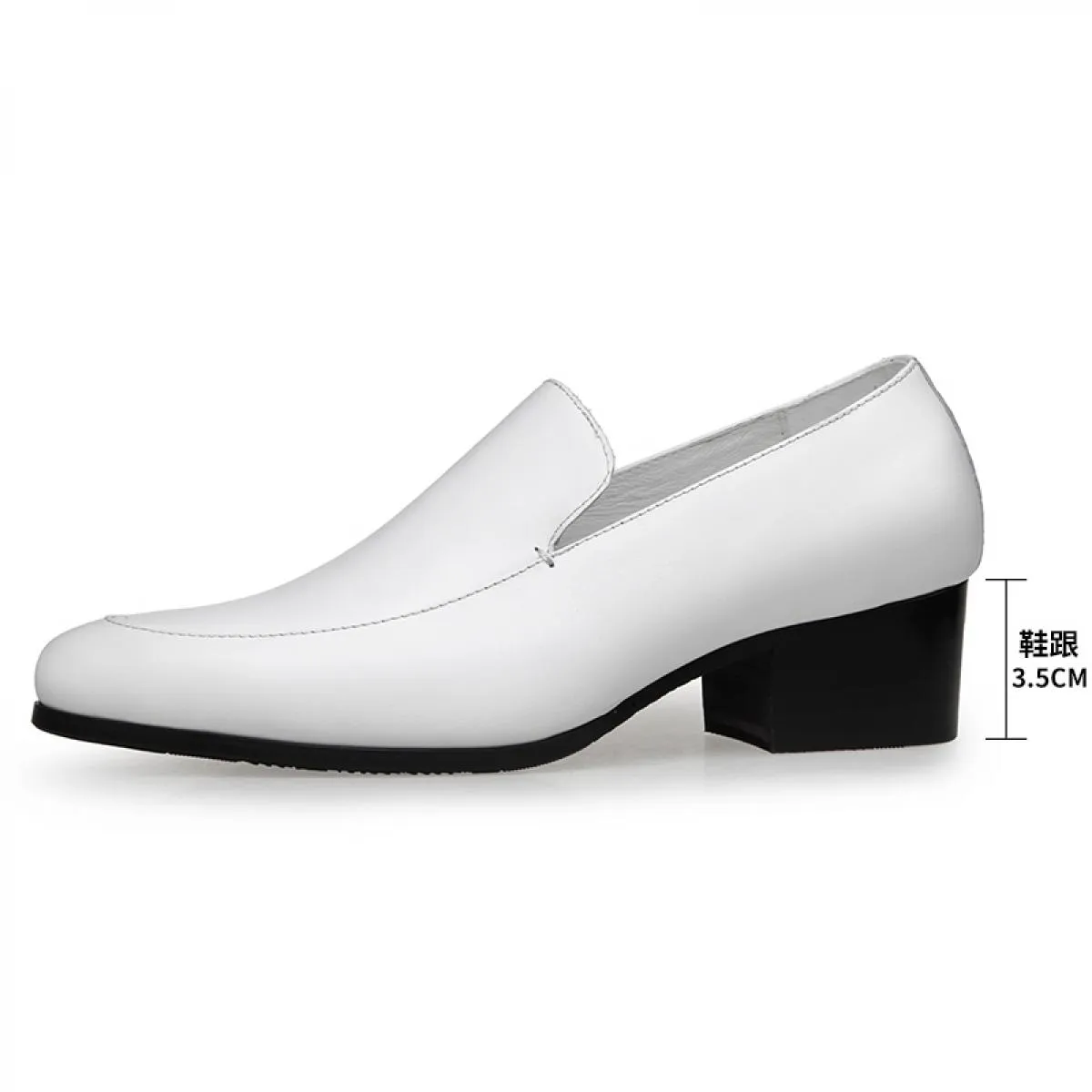 Scarpe eleganti in pelle a punta per uomo in abbigliamento da lavoro di stile britannico Scarpe da uomo con aumento di altezza p