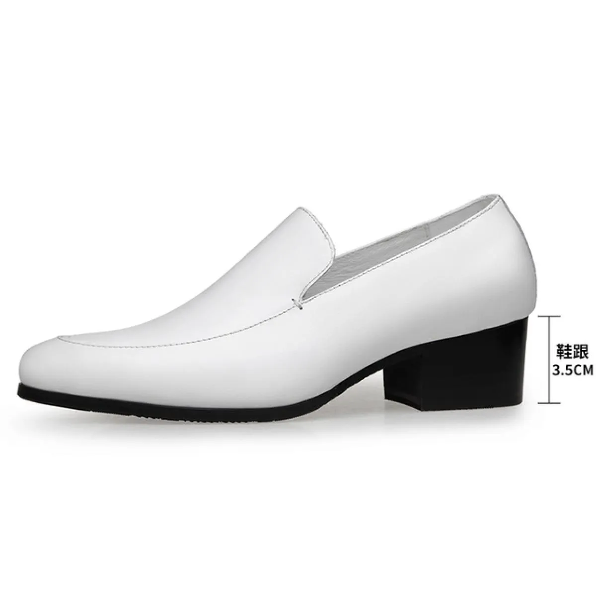 Scarpe eleganti in pelle a punta per uomo in abbigliamento da lavoro di stile britannico Scarpe da uomo con aumento di altezza p
