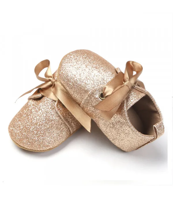 Scarpine neonata animalier glitter