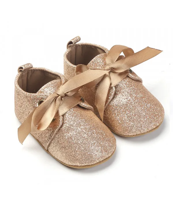 Scarpine neonata animalier glitter