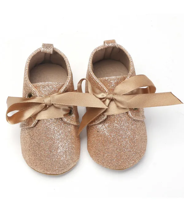 Scarpine neonata animalier glitter