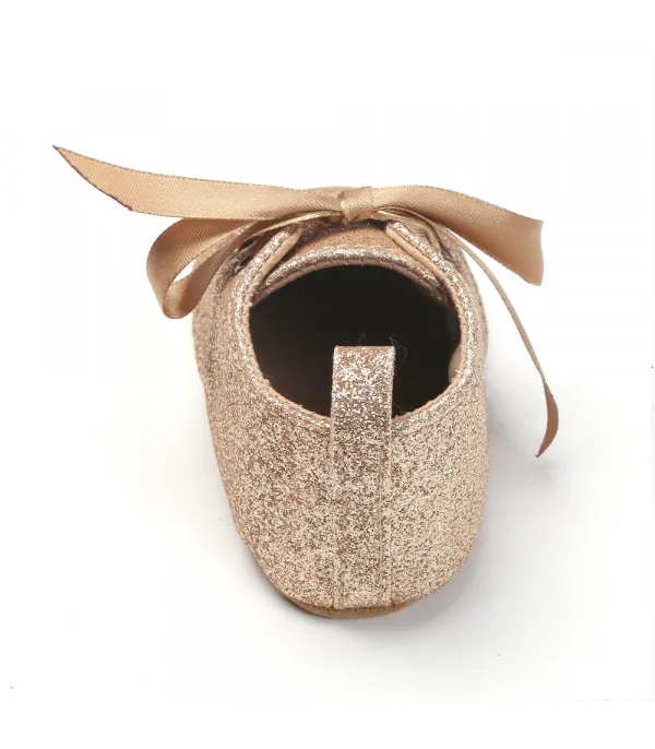 Scarpine neonata animalier glitter