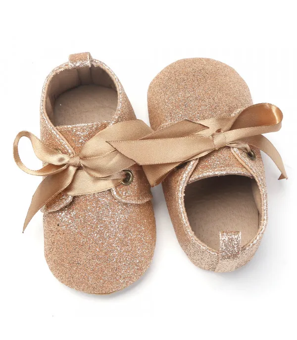 Scarpine neonata animalier glitter
