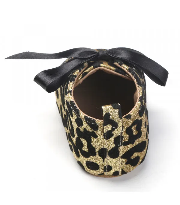 Scarpine neonata animalier glitter