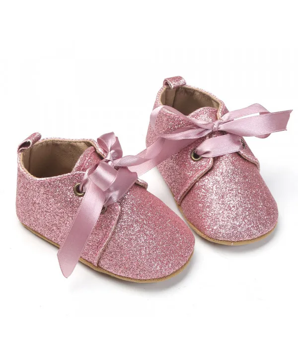 Scarpine neonata animalier glitter