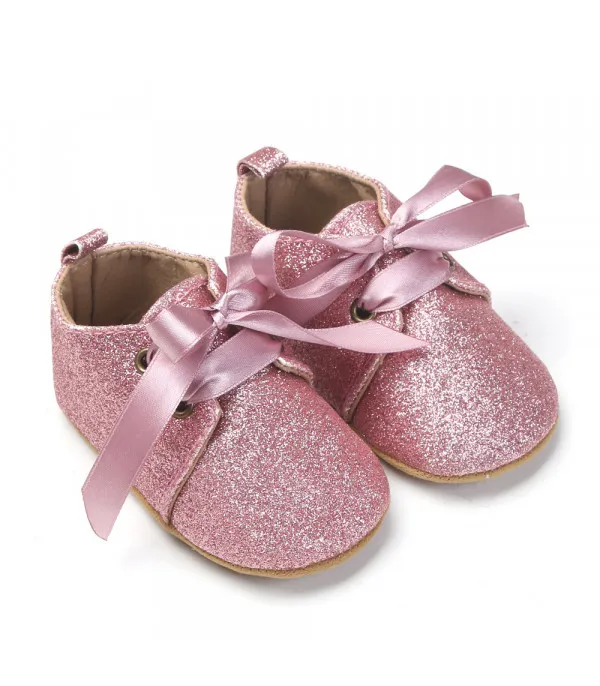 Scarpine neonata animalier glitter