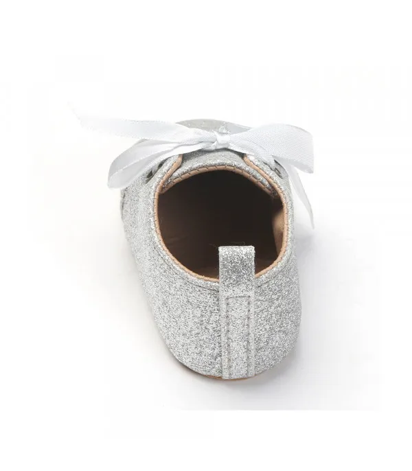 Scarpine neonata animalier glitter
