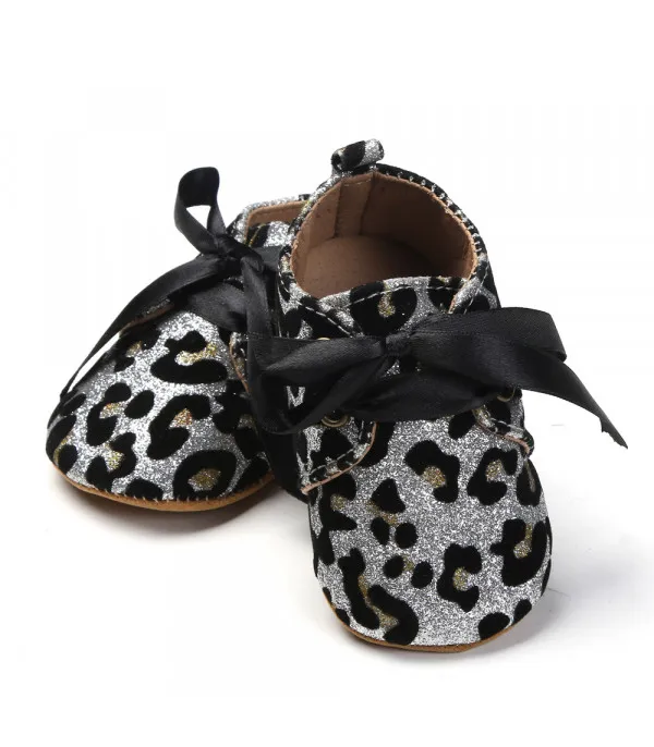 Scarpine neonata animalier glitter