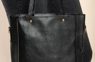 Set borsa e portafoglio 4 pezzi, nero