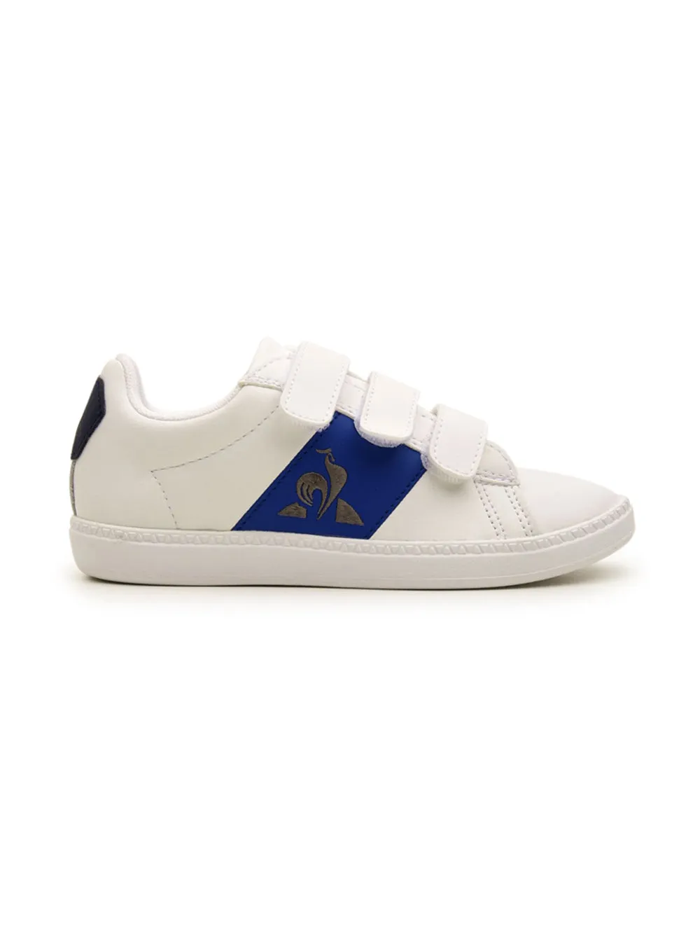 Sneakers bianche con chiusure in velcro da Bambino Courtlcassic PS