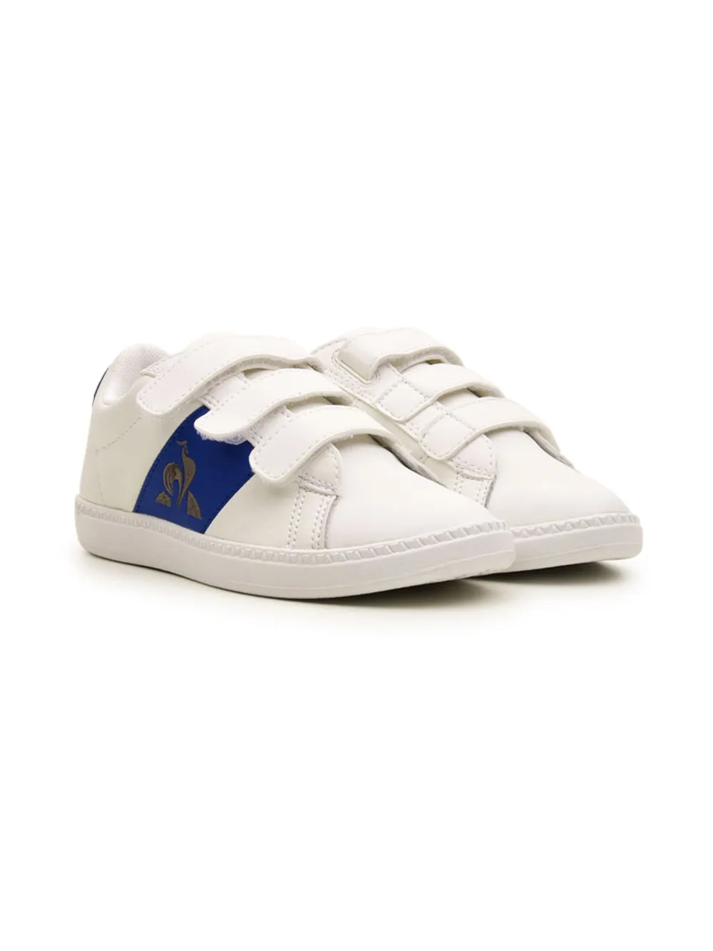 Sneakers bianche con chiusure in velcro da Bambino Courtlcassic PS
