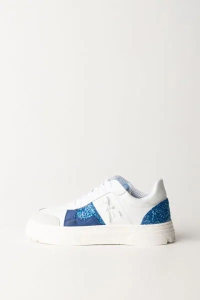 Sneakers multicolor con inserti glitterati Glitter Blue