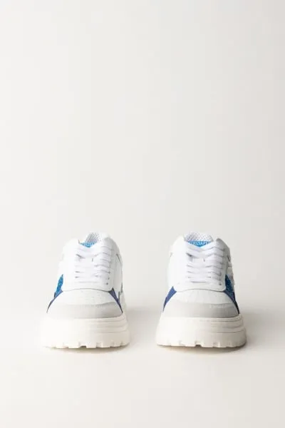 Sneakers multicolor con inserti glitterati Glitter Blue