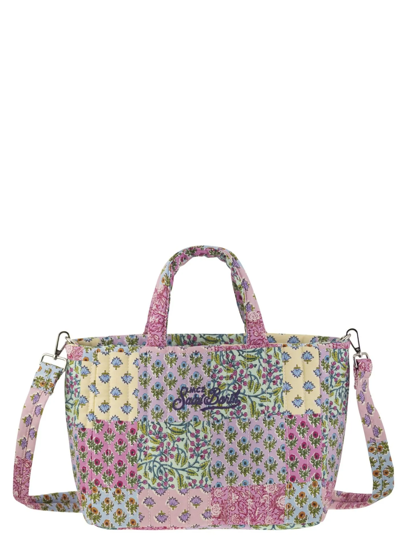 Soft Tote Mid quilted bag with flowers
